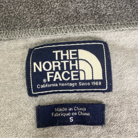 Men's Sweater The North Face Pullover California Heritage Gray Sz S Quarter Zip - Picture 11 of 16